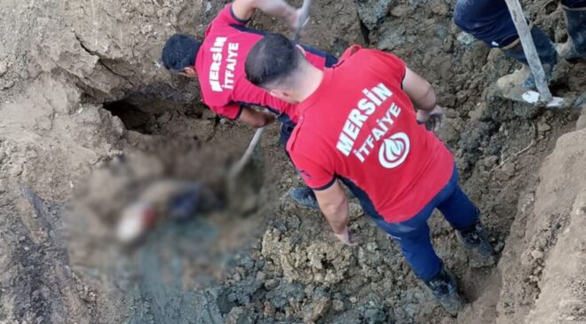 Mersin'de su kuyusu kazısında göçük: 2 işçi öldü